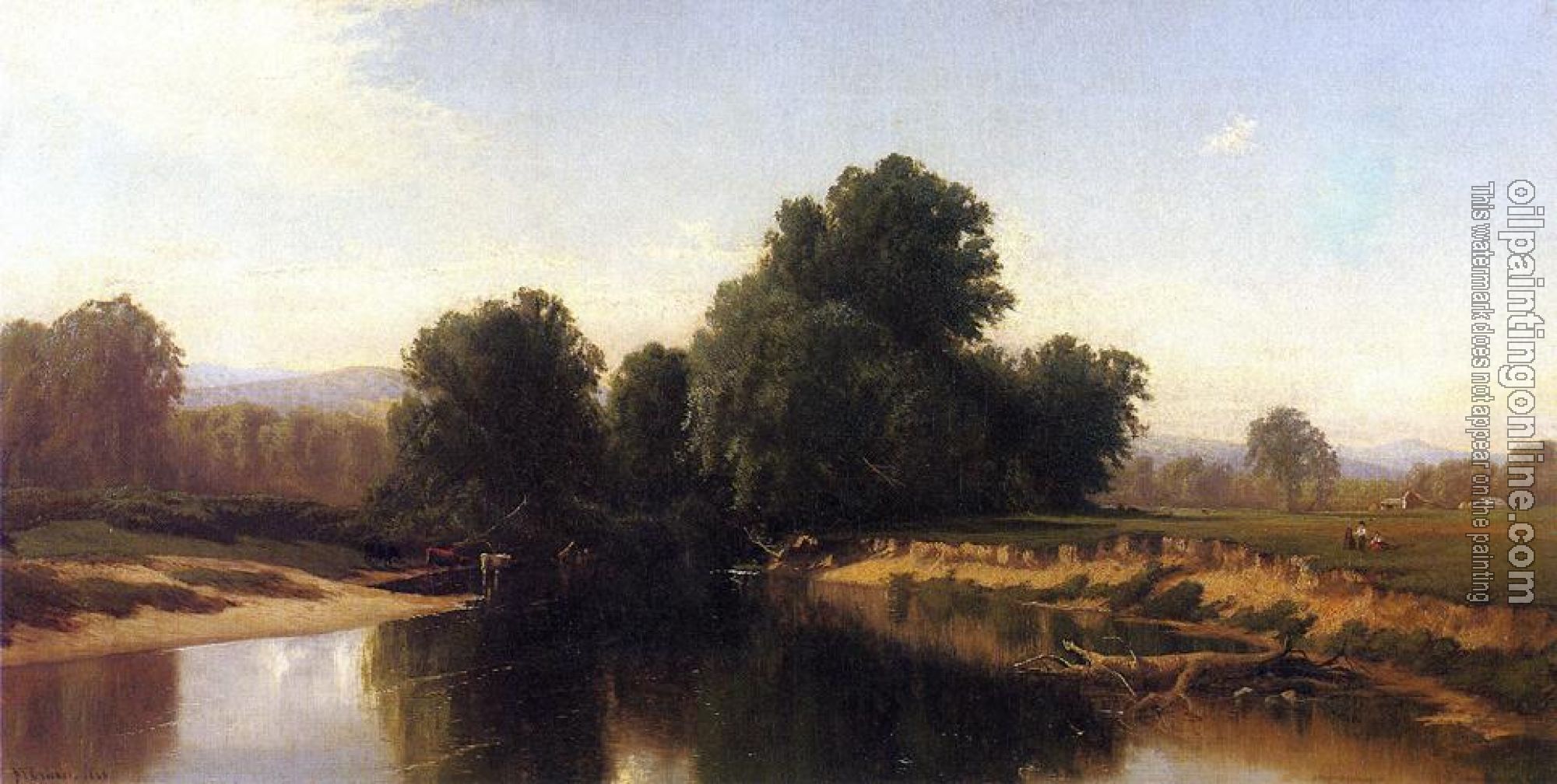 Alfred Thompson Bricher - Cattle by the River